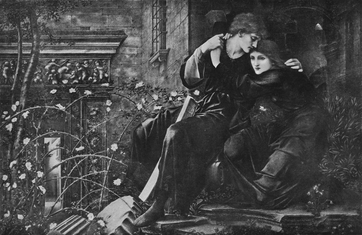 Rakkaus raunioiden keskellä, 1894, 1911 tekijältä Edward Burne Jones
