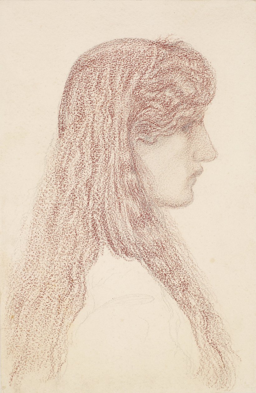 Maria Zambaco - Profile Study tekijältä Edward Burne Jones