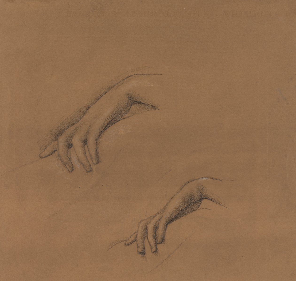 Studies for a Hand in the Godhead Fires tekijältä Edward Burne Jones