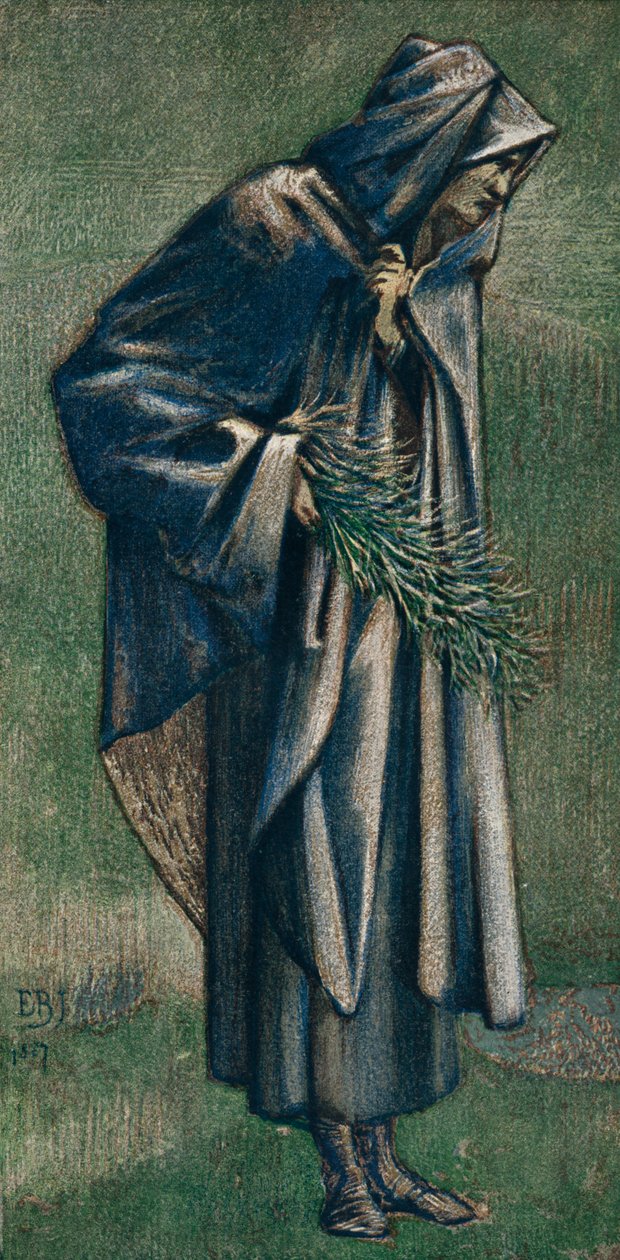 Study for St. Joseph in Picture, Betlehemin tähti, 1887. tekijältä Edward Burne Jones