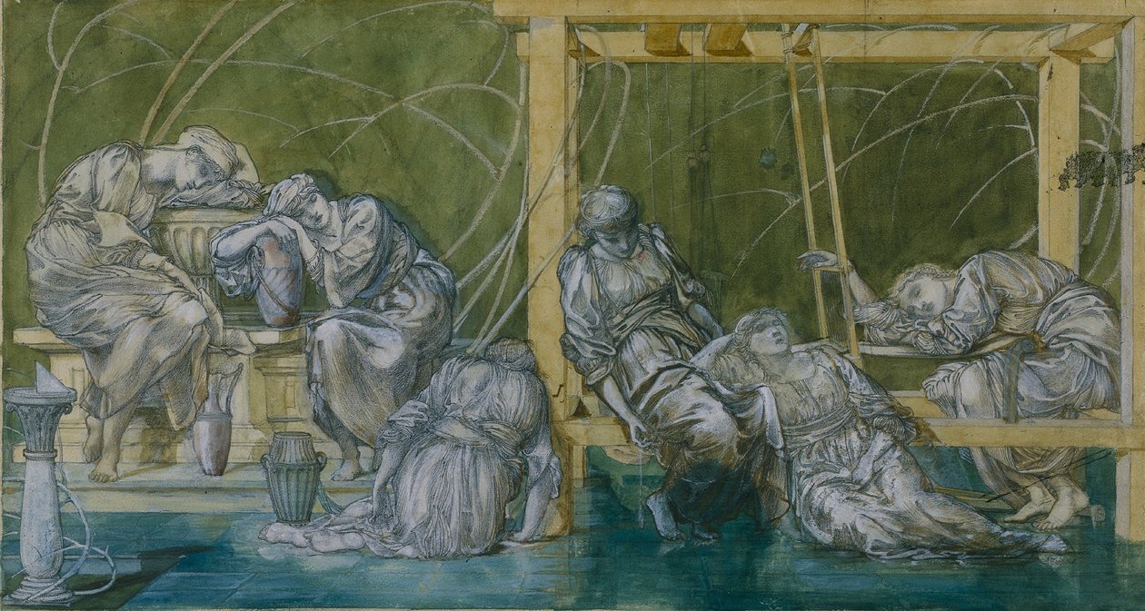 Garden Court tekijältä Edward Burne Jones