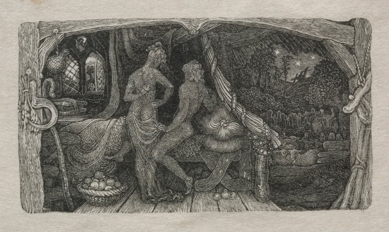 Kammio-idylli, 1829. tekijältä Edward Calvert