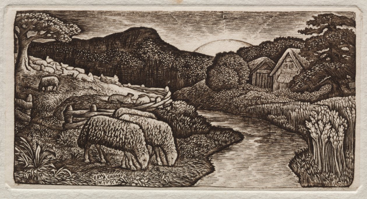 Hänen laitumensa lammas tekijältä Edward Calvert