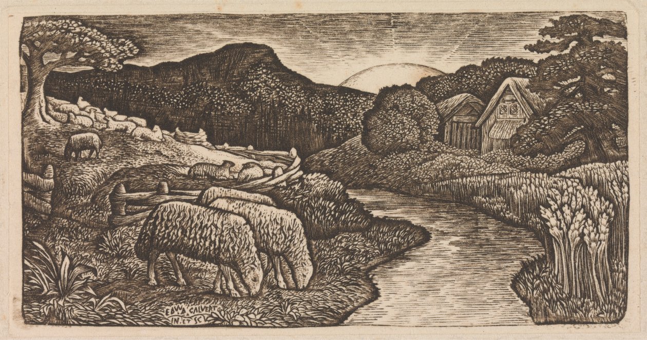 Hänen laitumensa lammas tekijältä Edward Calvert