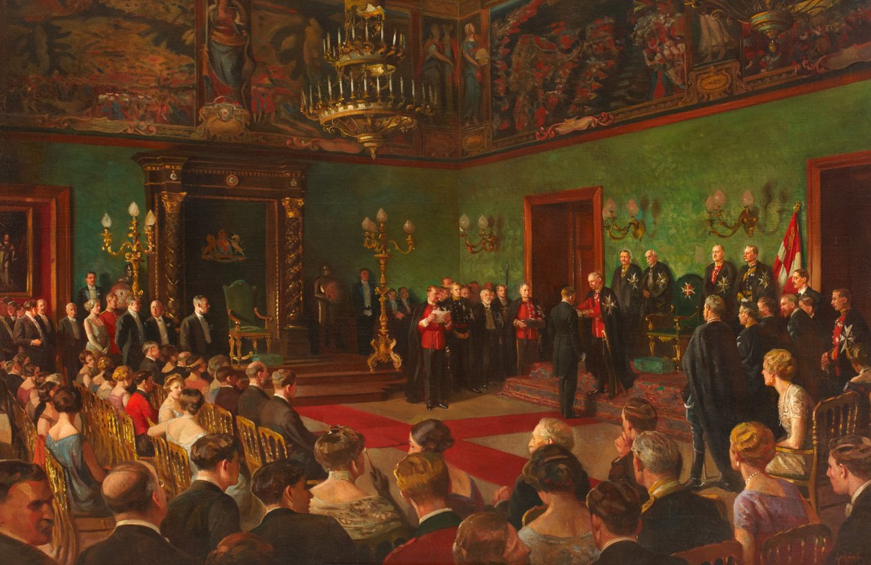 Pyhiinvaellus, 26. maaliskuuta 1926, Royal Victorian Order of St John Investiture jäsen Maltalla tekijältä Edward Caruana Dingli