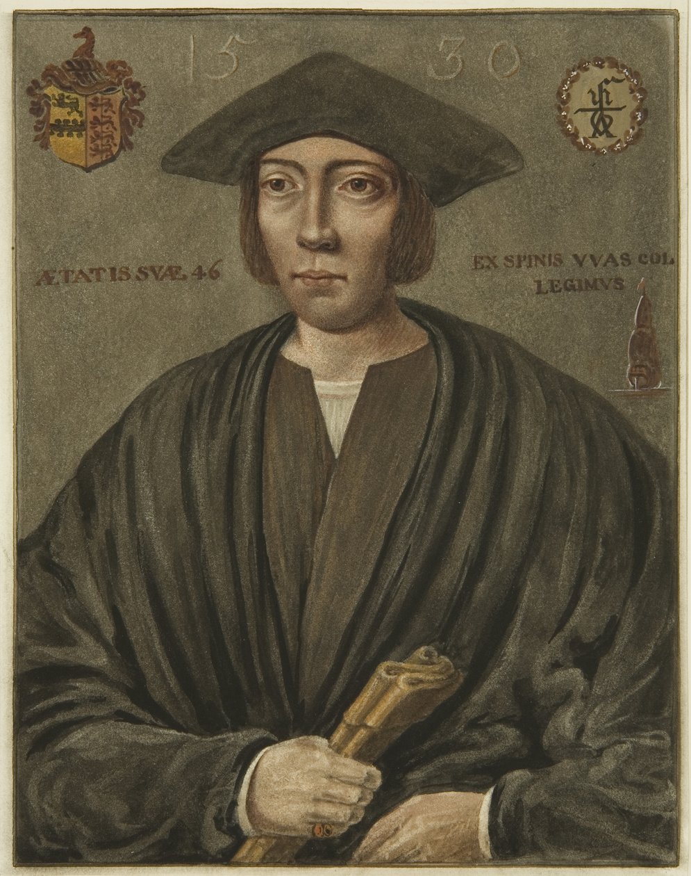 Nicholas Thornen muotokuva, Grammar School, Unity Street tekijältä Edward Cashin