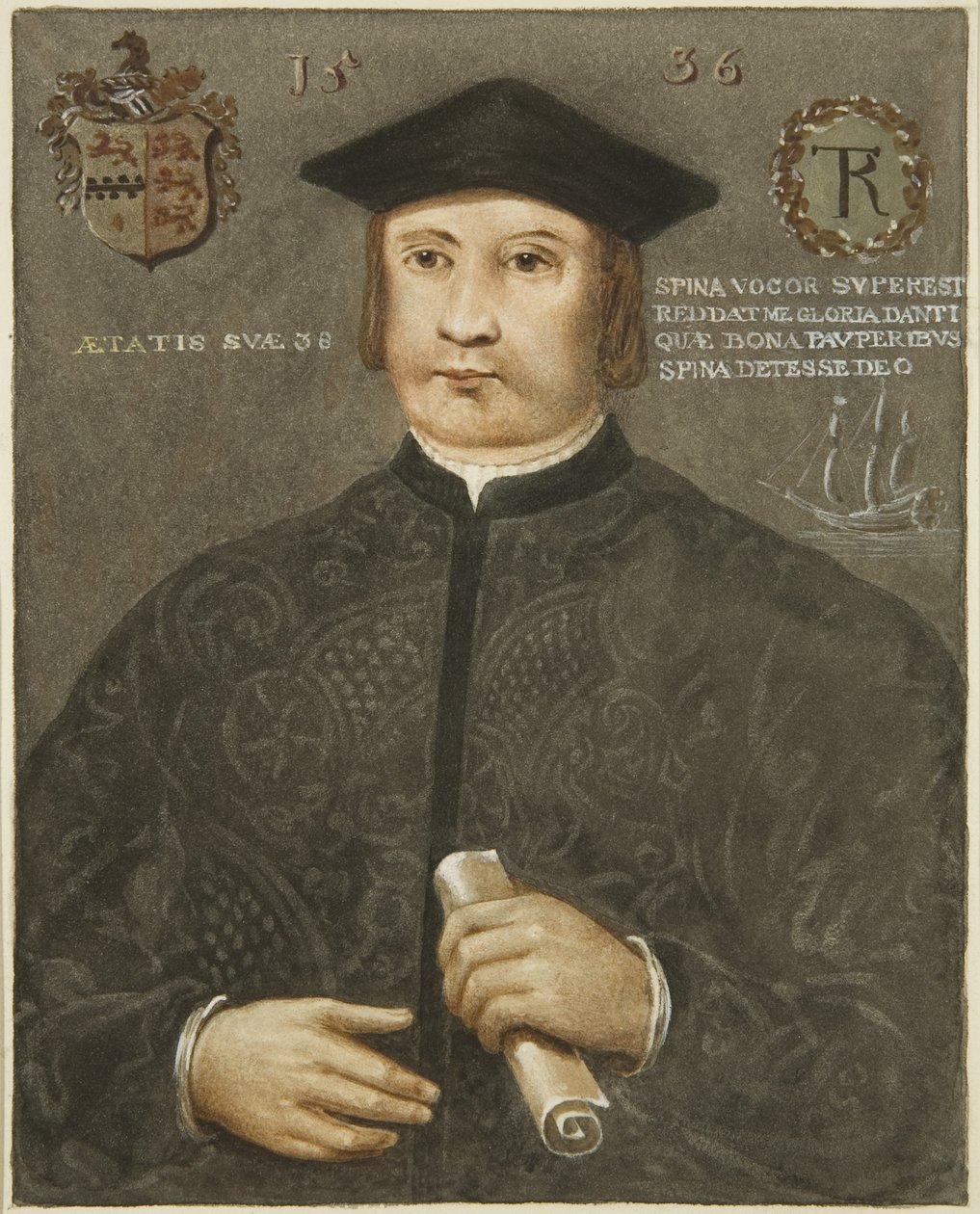 Robert Thornen muotokuva, Grammar School, Unity Street tekijältä Edward Cashin