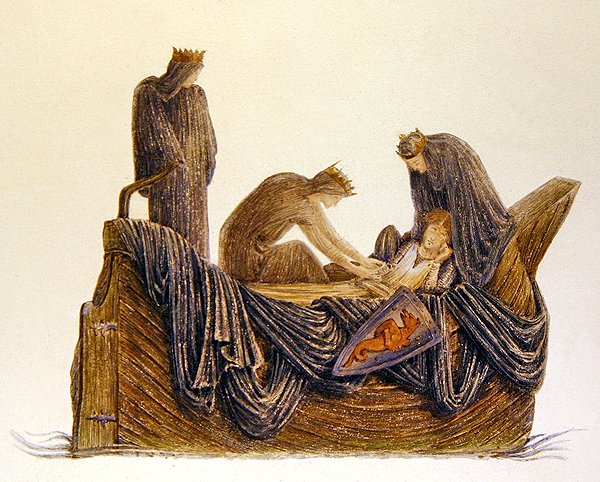 Arthurin poismeno tekijältä Edward Coley (after) Burne Jones