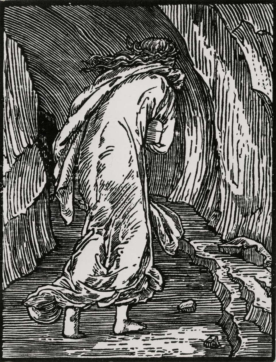 Meneminen helvettiin tekijältä Edward Coley (after) Burne Jones