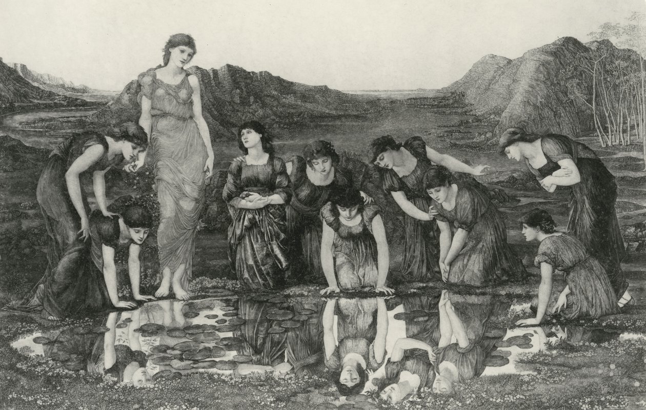 Venuksen peili tekijältä Edward Coley (after) Burne Jones