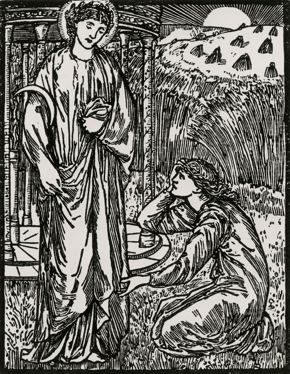 Psyke ja Ceres tekijältä Edward Coley (after) Burne Jones