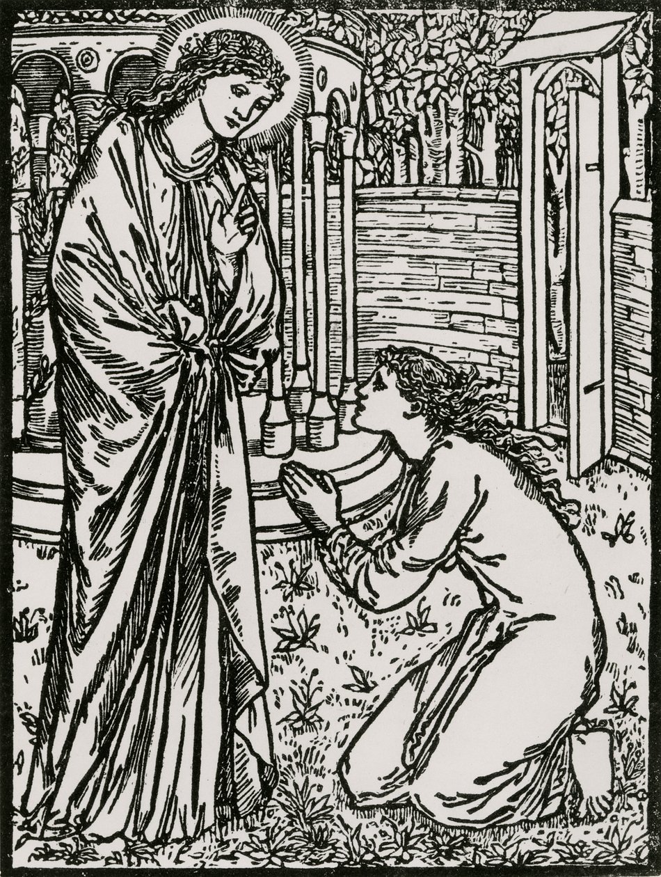Psyche ja Juno tekijältä Edward Coley (after) Burne Jones