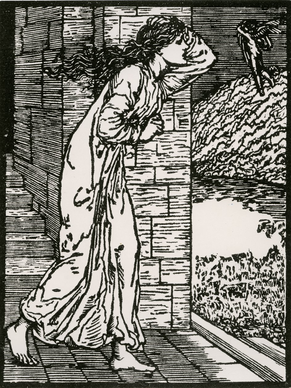 Psyyke ryntää ulos palatsista tekijältä Edward Coley (after) Burne Jones