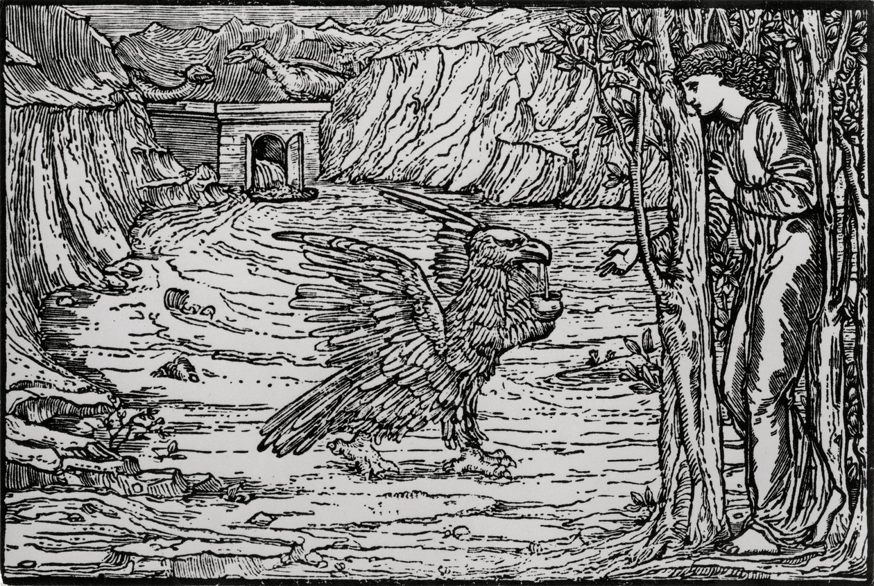 Musta vesi tekijältä Edward Coley (after) Burne Jones