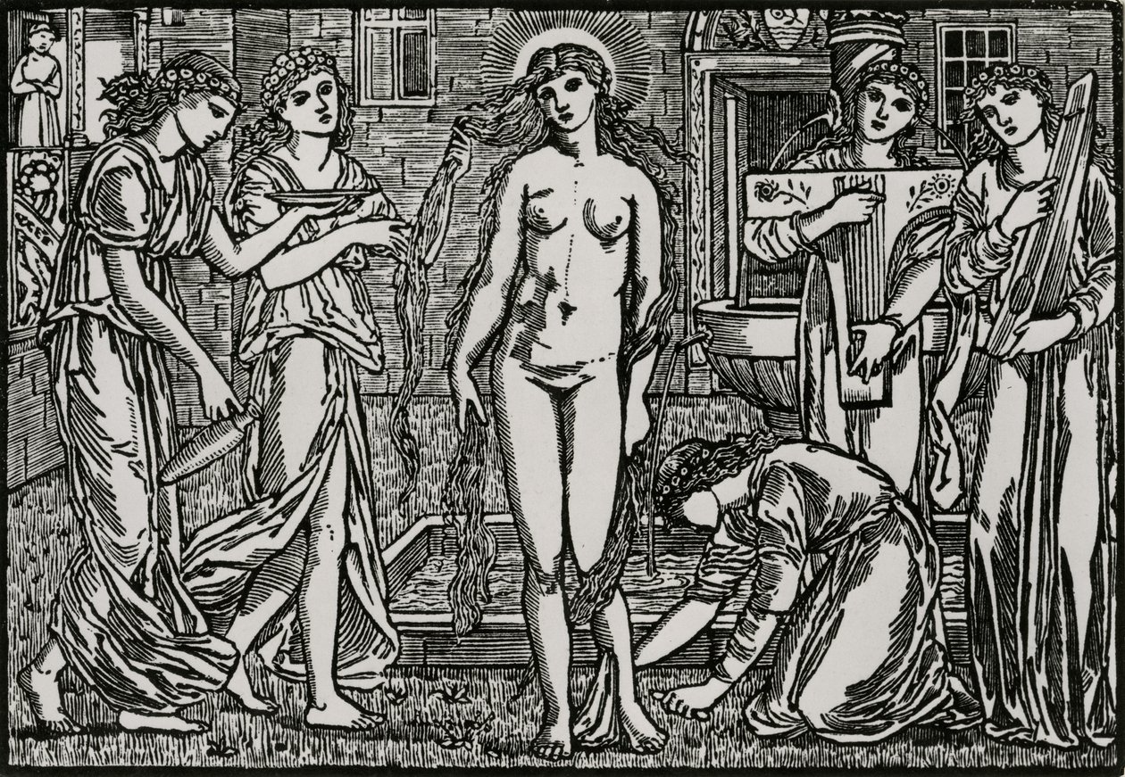 Venuksen tuomioistuin tekijältä Edward Coley (after) Burne Jones