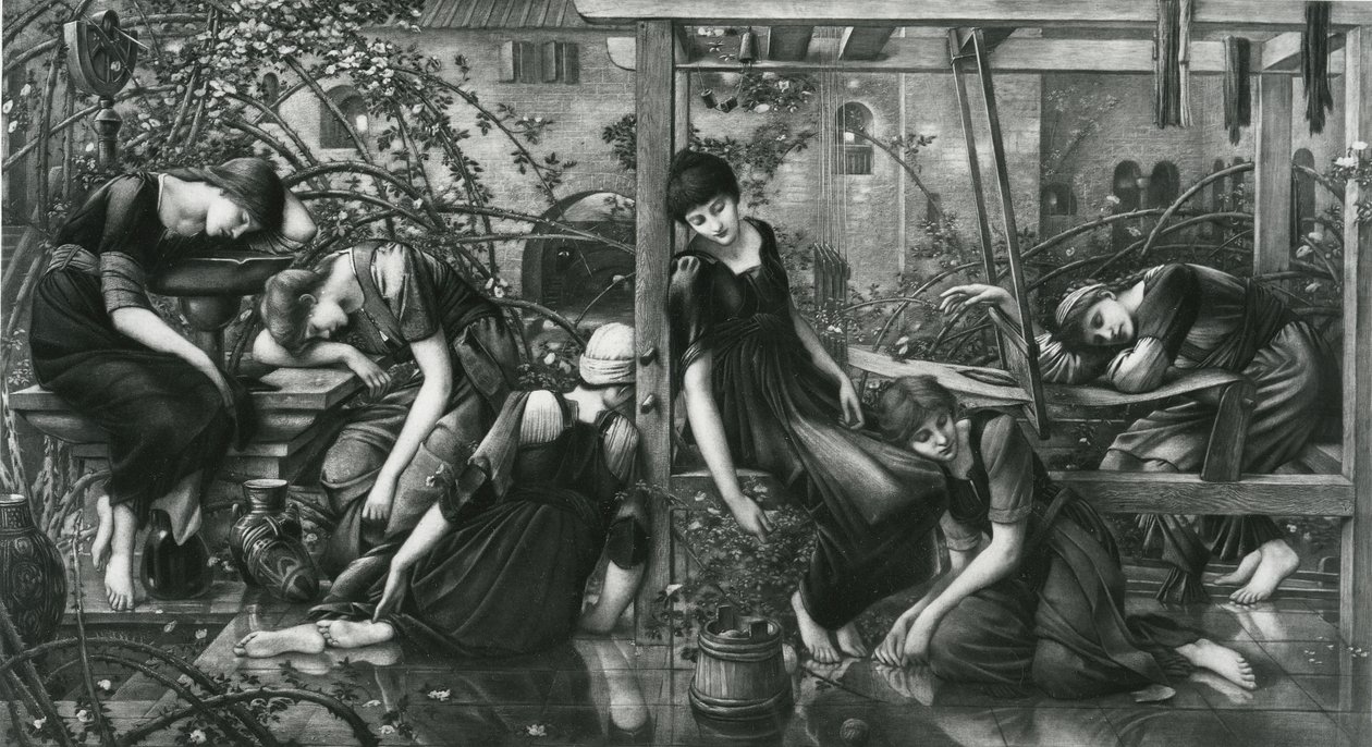 Garden Court, Briar Rose -sarjasta tekijältä Edward Coley (after) Burne Jones