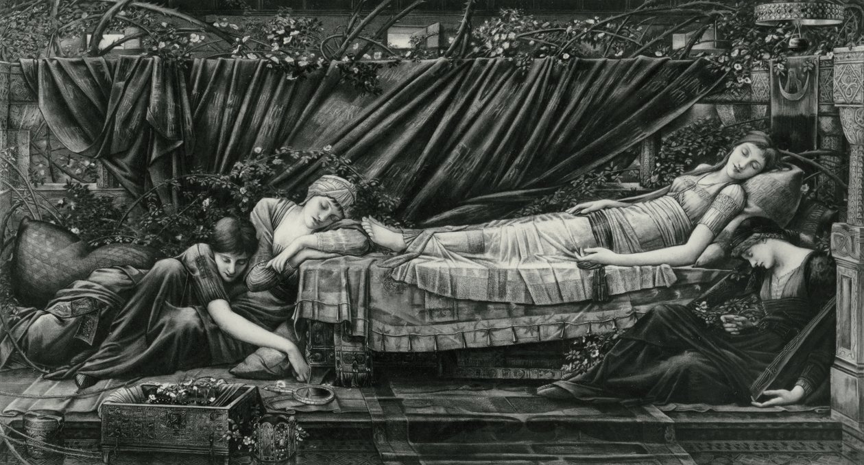 Rose Bower, Briar Rose -sarjasta tekijältä Edward Coley (after) Burne Jones