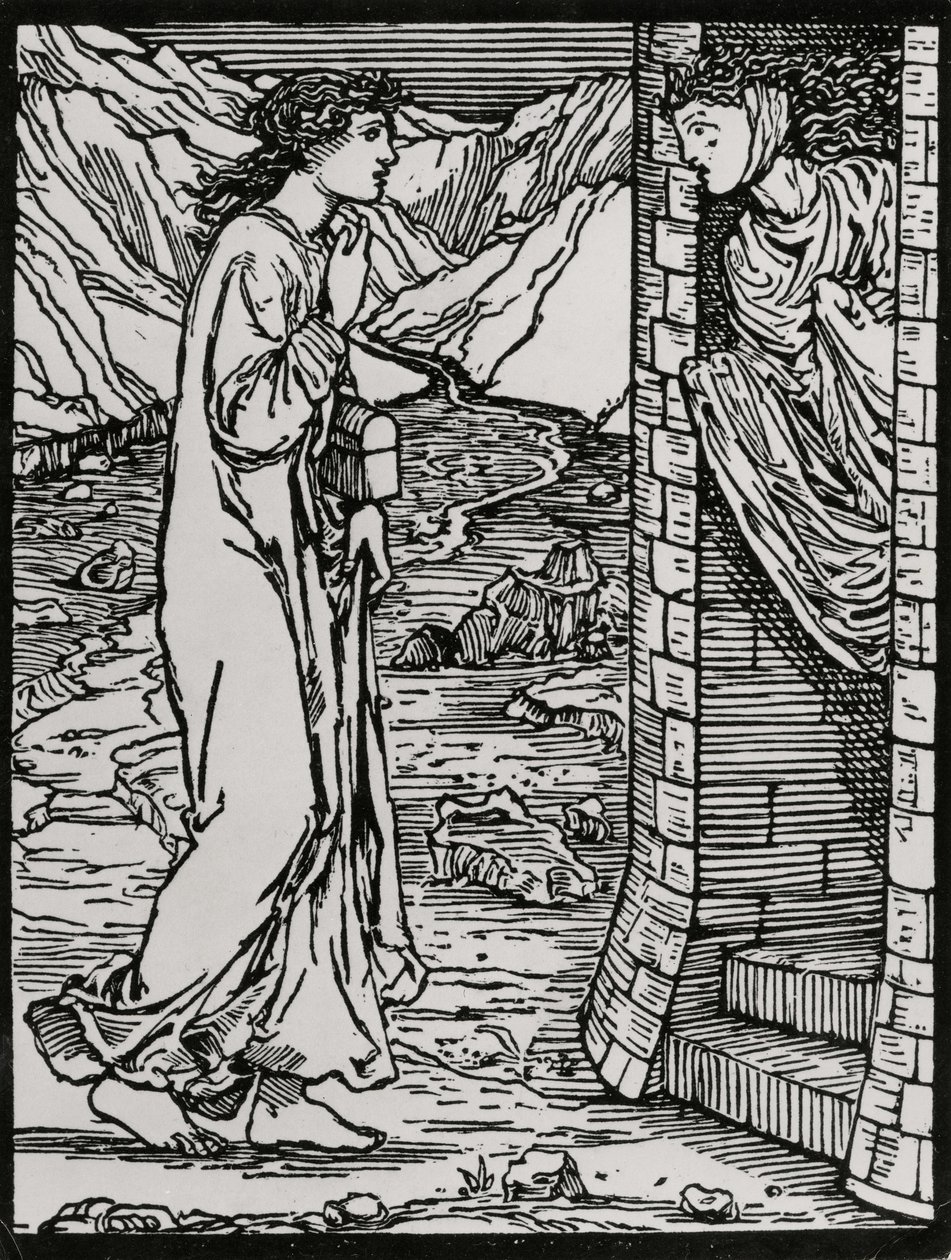 Puhuva torni tekijältä Edward Coley (after) Burne Jones