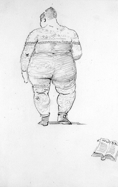 Uiva kaunotar (kynä paperille) (katso myös 356948) tekijältä Edward Coley Burne Jones