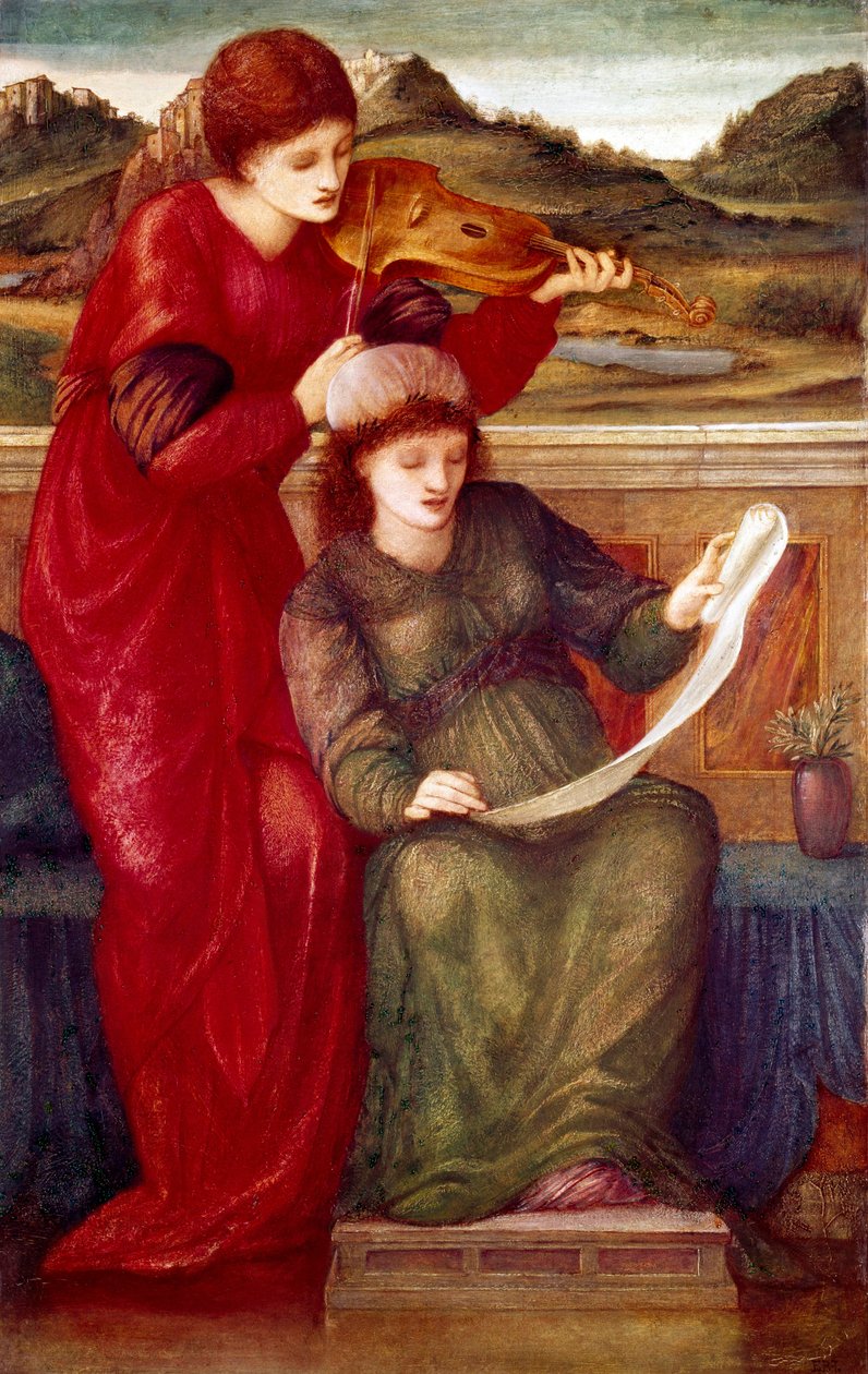 Musiikin allegoria tekijältä Edward Coley Burne-Jones