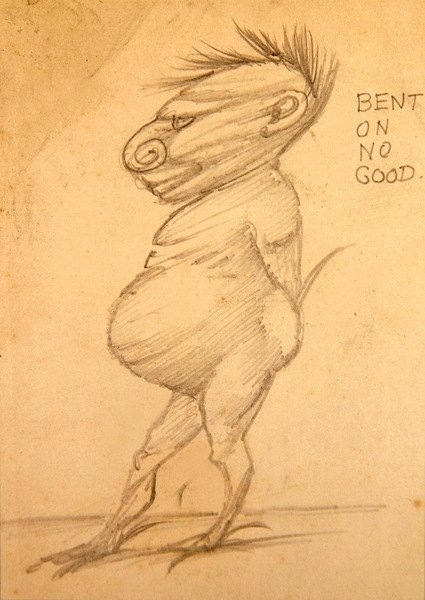 Bent on no Good (kynä paperille) tekijältä Edward Coley Burne Jones