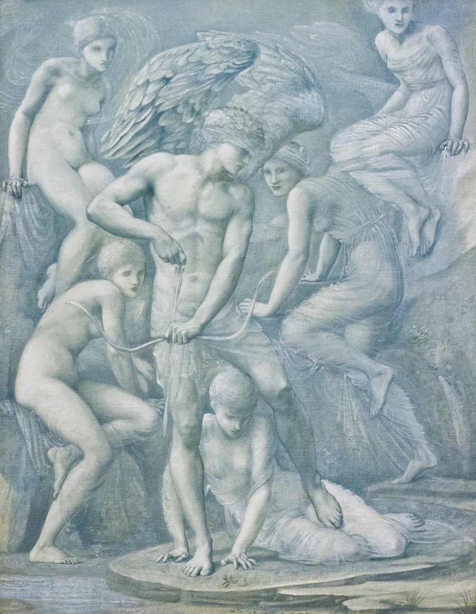 Cupidon metsästyskentät tekijältä Edward Coley Burne Jones