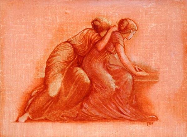 Figuurit parvekkeella tekijältä Edward Coley Burne Jones