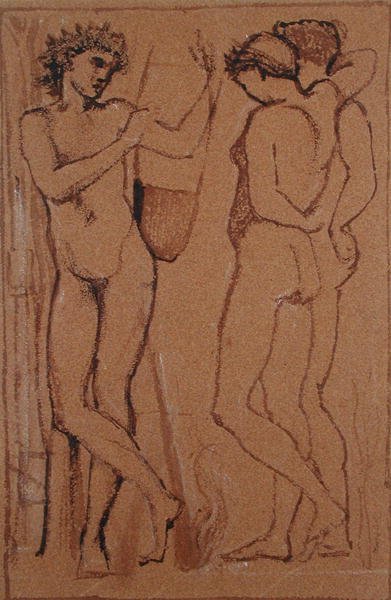Hymenaeus (hiili paperille) tekijältä Edward Coley Burne Jones