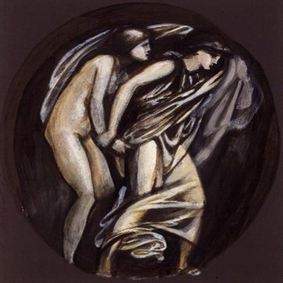 Orpheus johtava Eurydice Hadesista, suunnittelu Graham Pianolle tekijältä Edward Coley Burne Jones