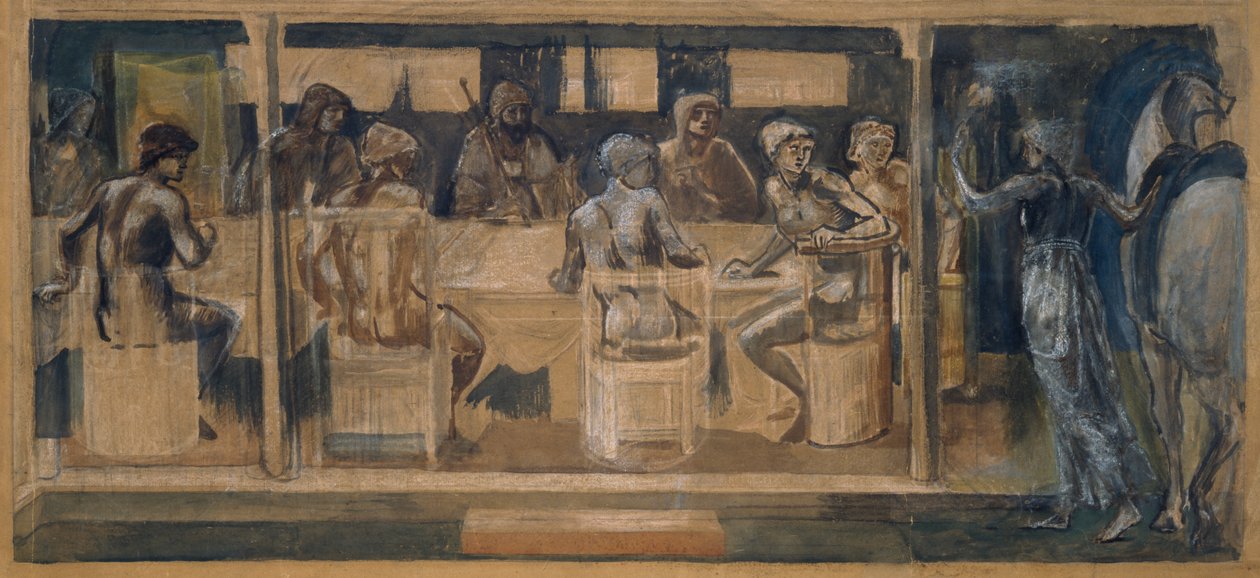 Quest for the Holy Graal - Tutkimus kutsusta tekijältä Edward Coley Burne Jones