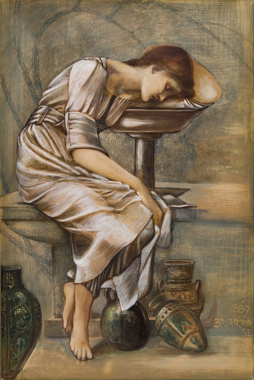 Tutkimus Briar Rose -sarjaa varten tekijältä Edward Coley Burne Jones