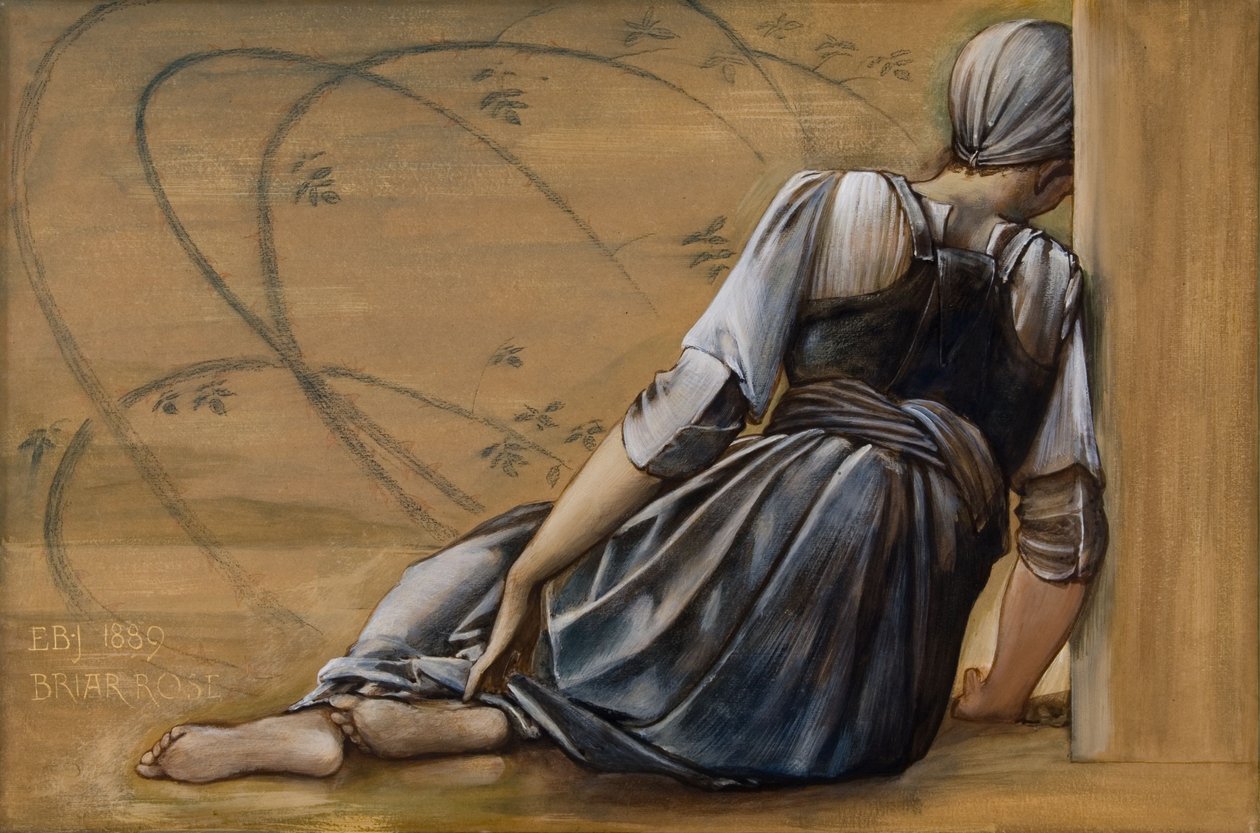 Tutkimus Briar Rose -sarjaan, The Garden Court tekijältä Edward Coley Burne Jones