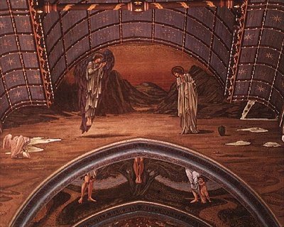 Ilmoitus ja osa allegorista ristiinnaulitsemista tekijältä Edward Coley Burne Jones