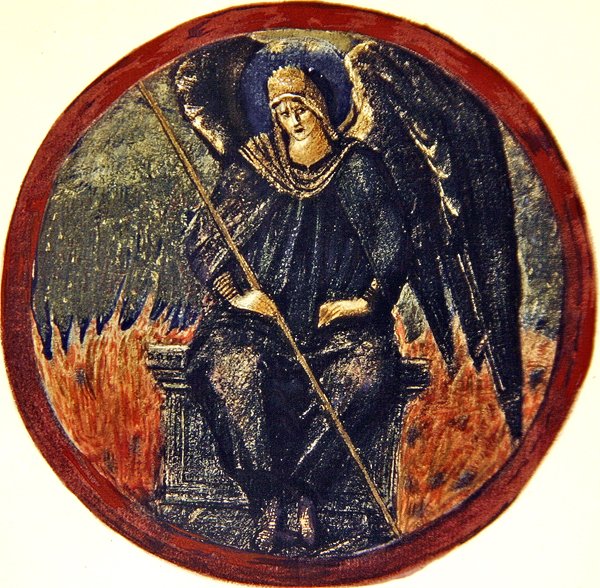 Kukkakirja: XXVII. Musta arkkienkeli tekijältä Edward Coley Burne Jones
