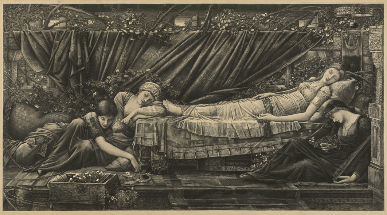 Ruusun torni tekijältä Edward Coley Burne-Jones