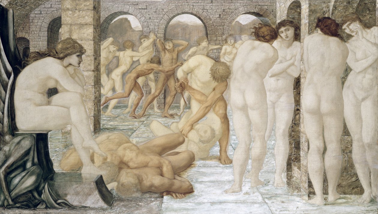 Venus Discordia (öljy kankaalle) tekijältä Edward Coley Burne Jones