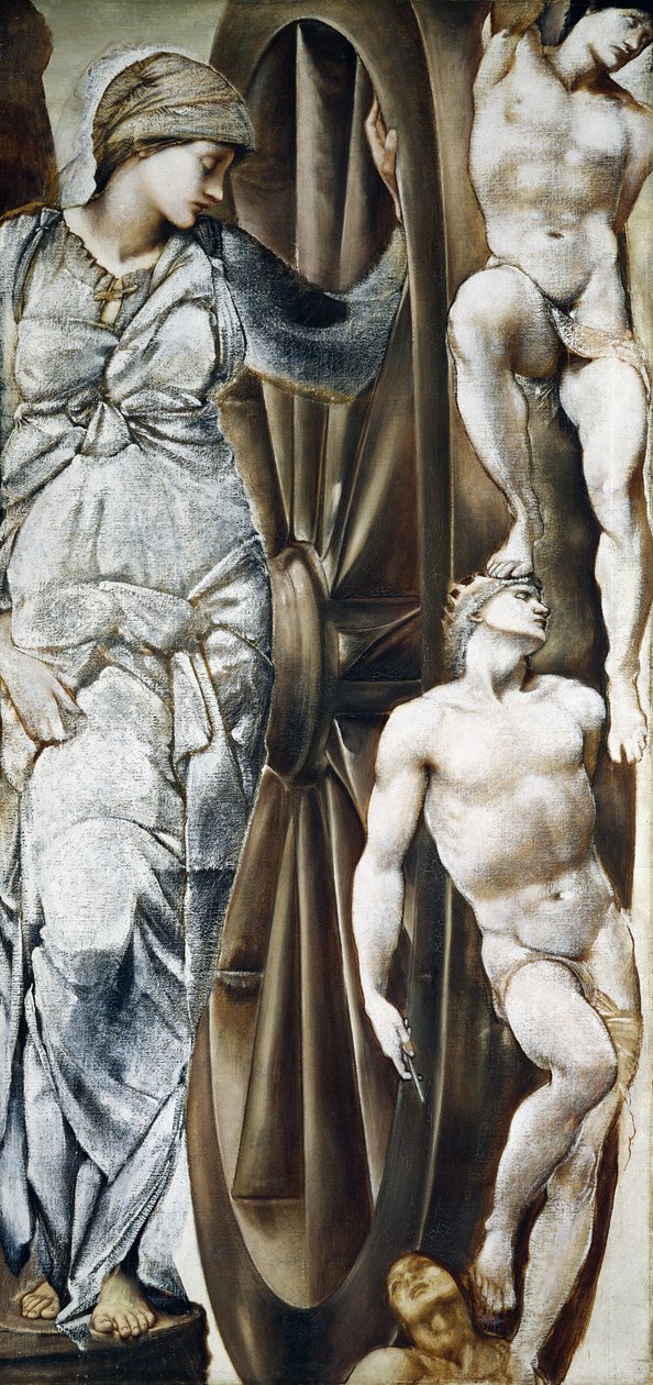 Onnenpyörä (guassi kankaalle) tekijältä Edward Coley Burne Jones