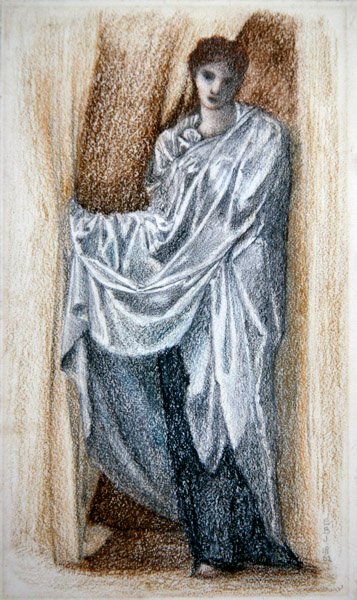 Nainen klassisessa kaapussa tekijältä Edward Coley Burne Jones