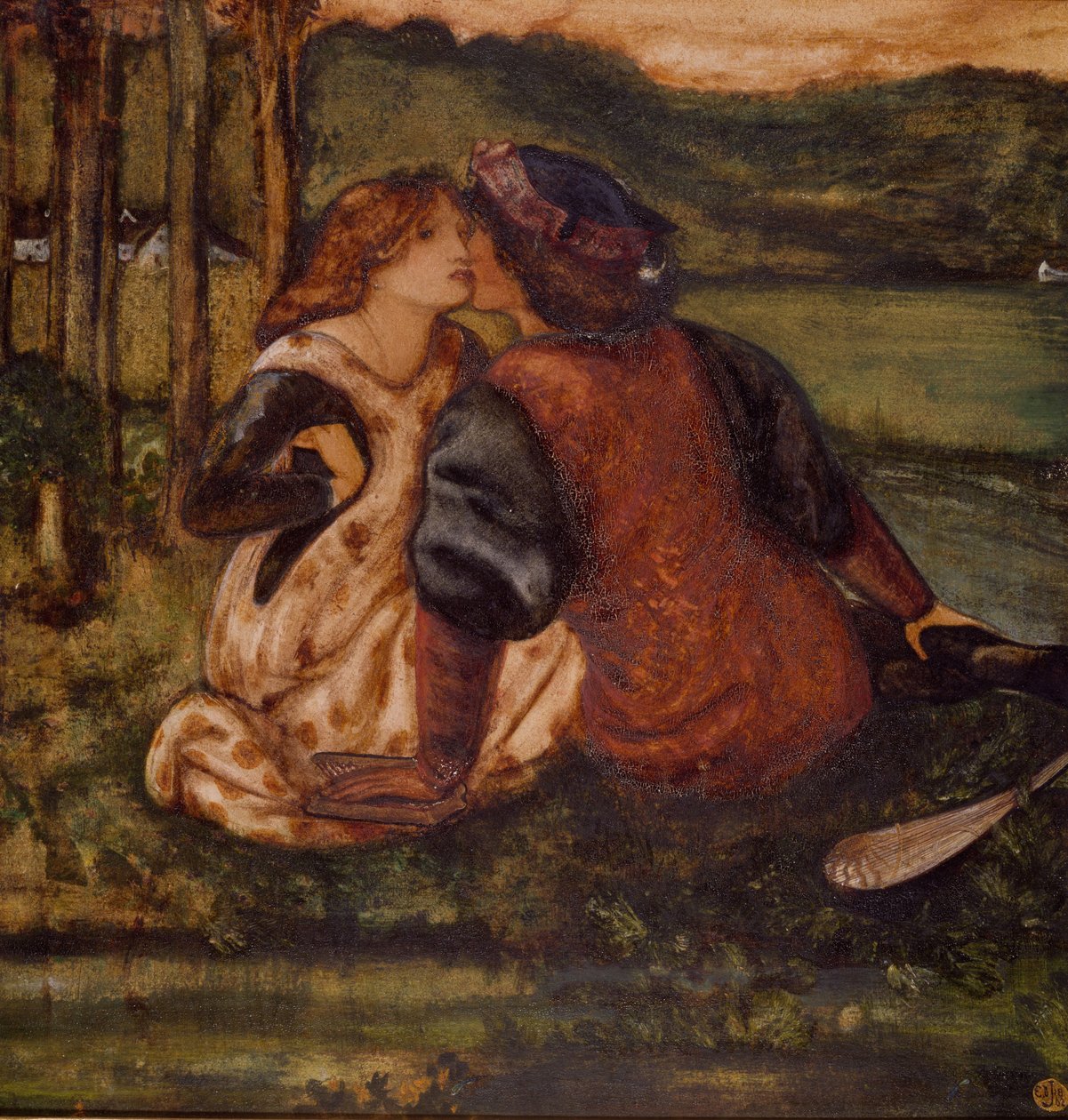 Idylli, 1862 tekijältä Edward Burne Jones