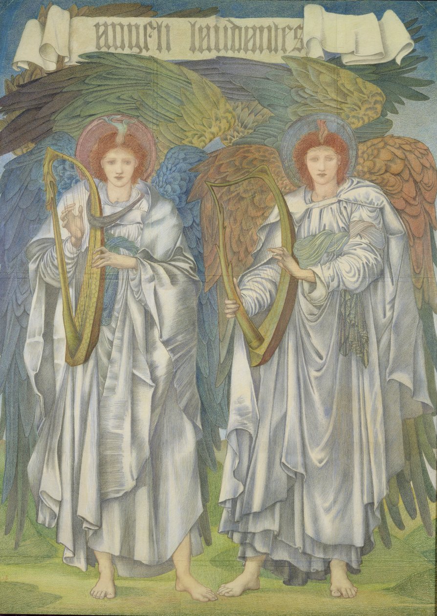 Huonekalut ja erilaiset esineet 1100- ja 1300-luvuilta tekijältä Edward Burne Jones
