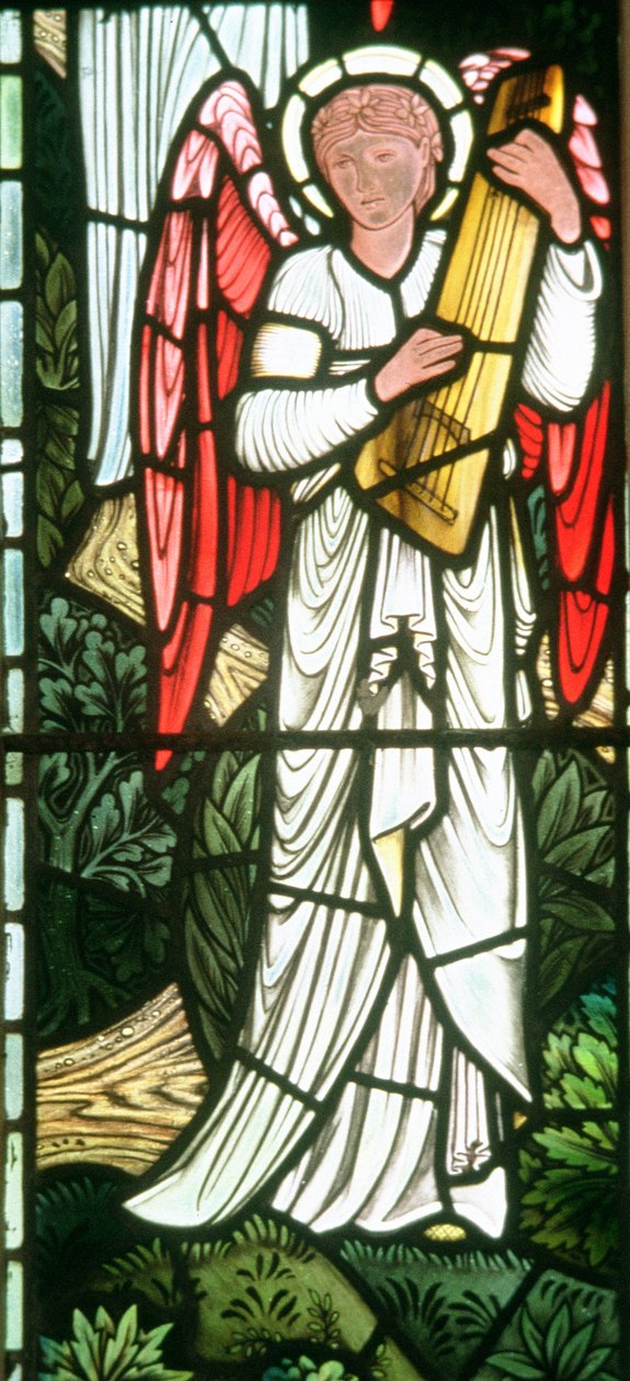 Angels of Paradise: musiikkienkeli, 1897 tekijältä Edward Burne Jones