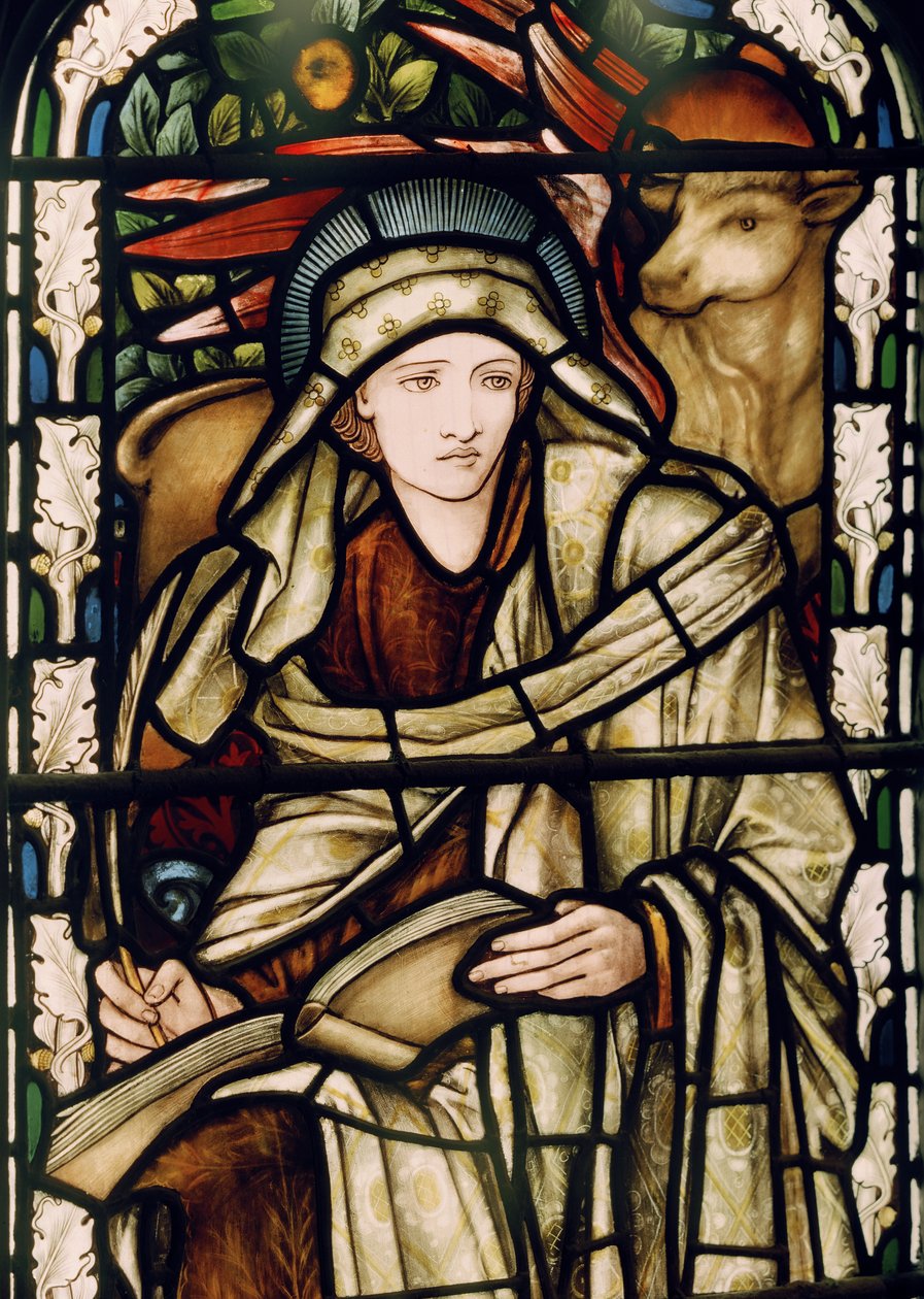 Birmingham, St Martin In The Bull Ring, Morris & Co., Edward Burne-Jones, Pyhä Luukas, 1876. tekijältä Edward Burne Jones