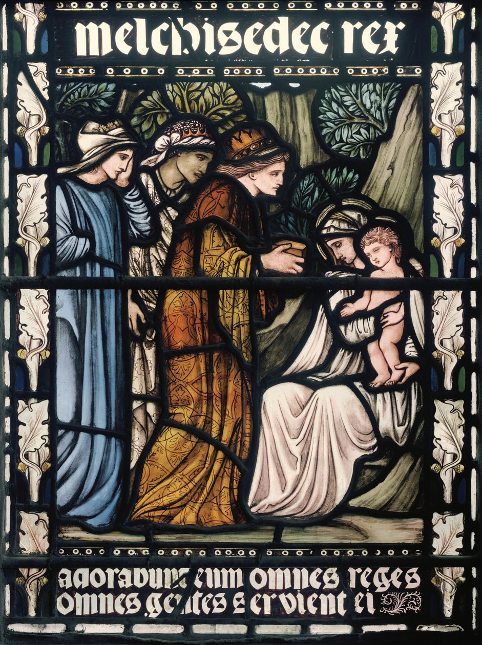 Birmingham, St Martin In The Bull Ring, Morris & Co., Edward Burne-Jones, The Adoration of The Magi, 1876. tekijältä Edward Burne Jones