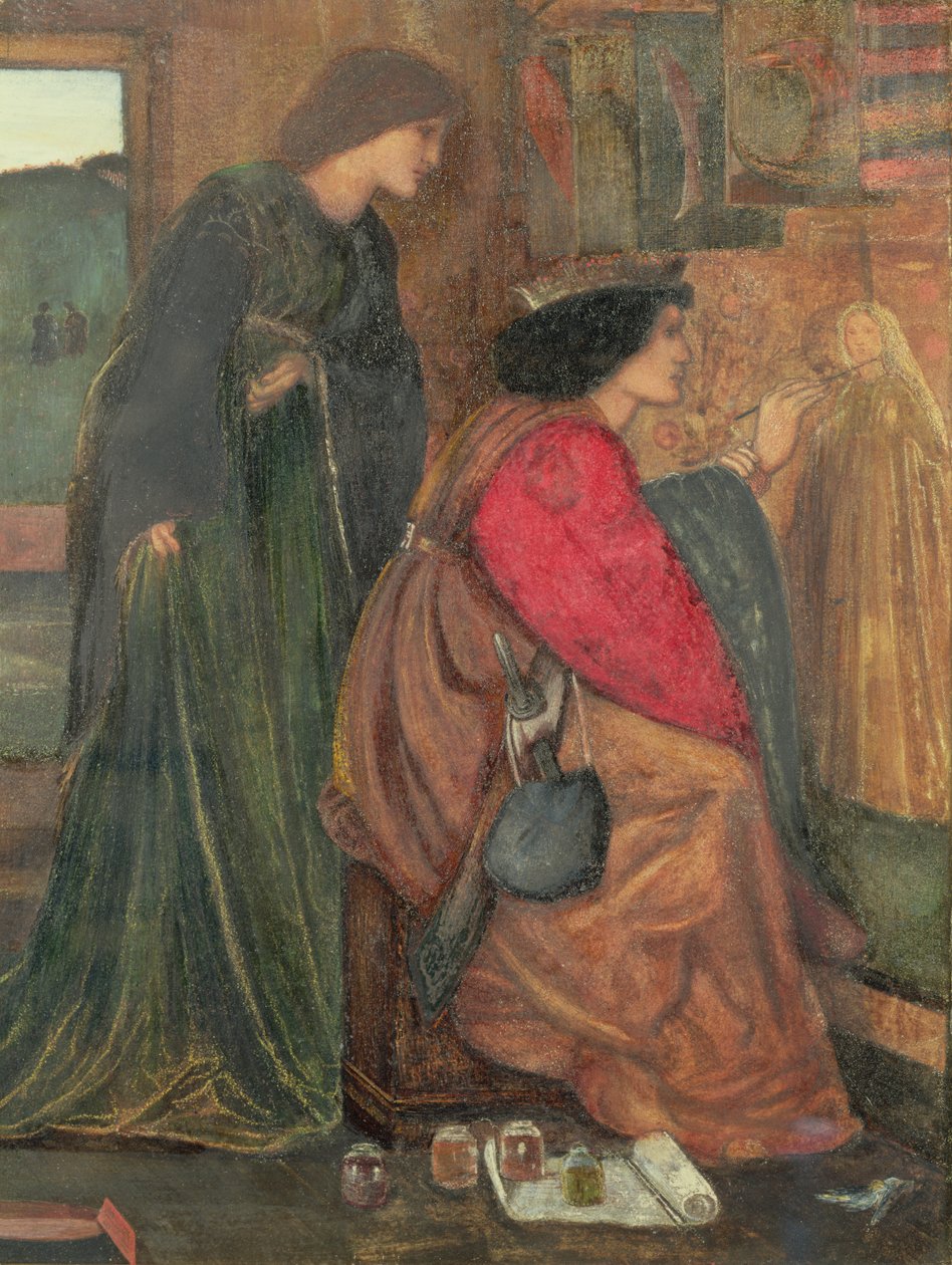 Huonekalut ja erilaiset esineet 1100- ja 1300-luvuilta tekijältä Edward Burne Jones