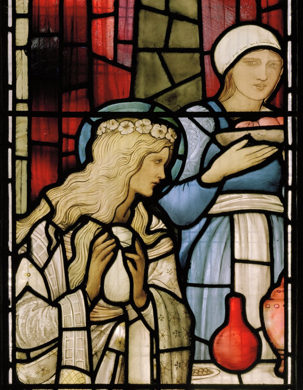 Yksityiskohta "Feast In The House of Simon" tekijältä Edward Coley Burne Jones