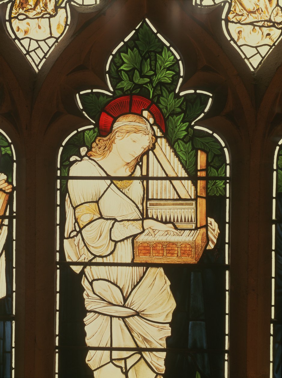 Yksityiskohta St. Ceciliasta tekijältä Edward Burne Jones