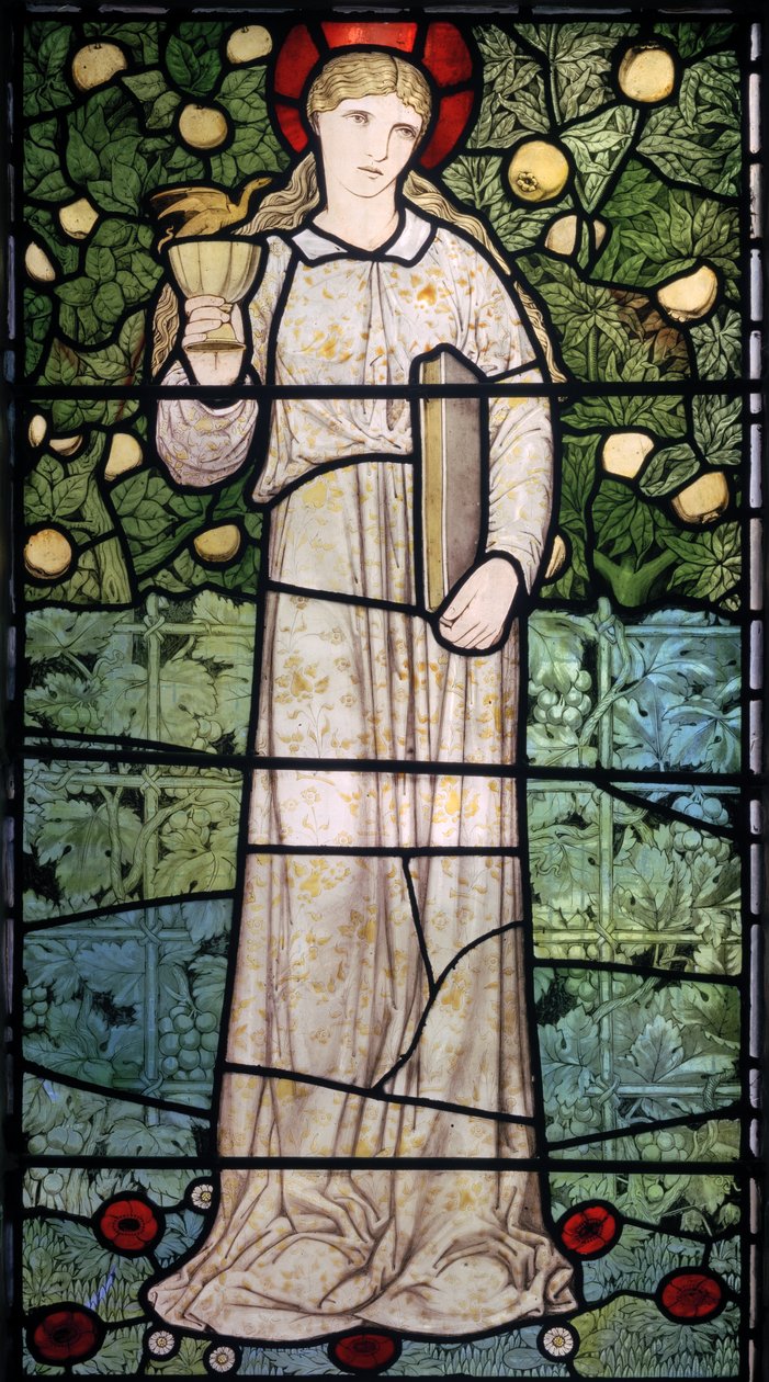 Usko, 1867 (lasimaalauksia) tekijältä Edward Burne Jones