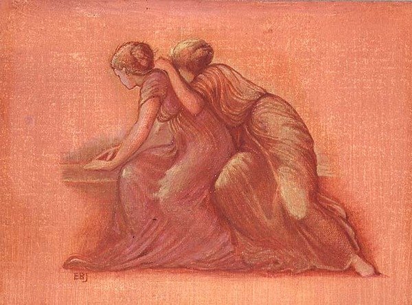 Hahmot parvekkeella tekijältä Edward Coley Burne Jones
