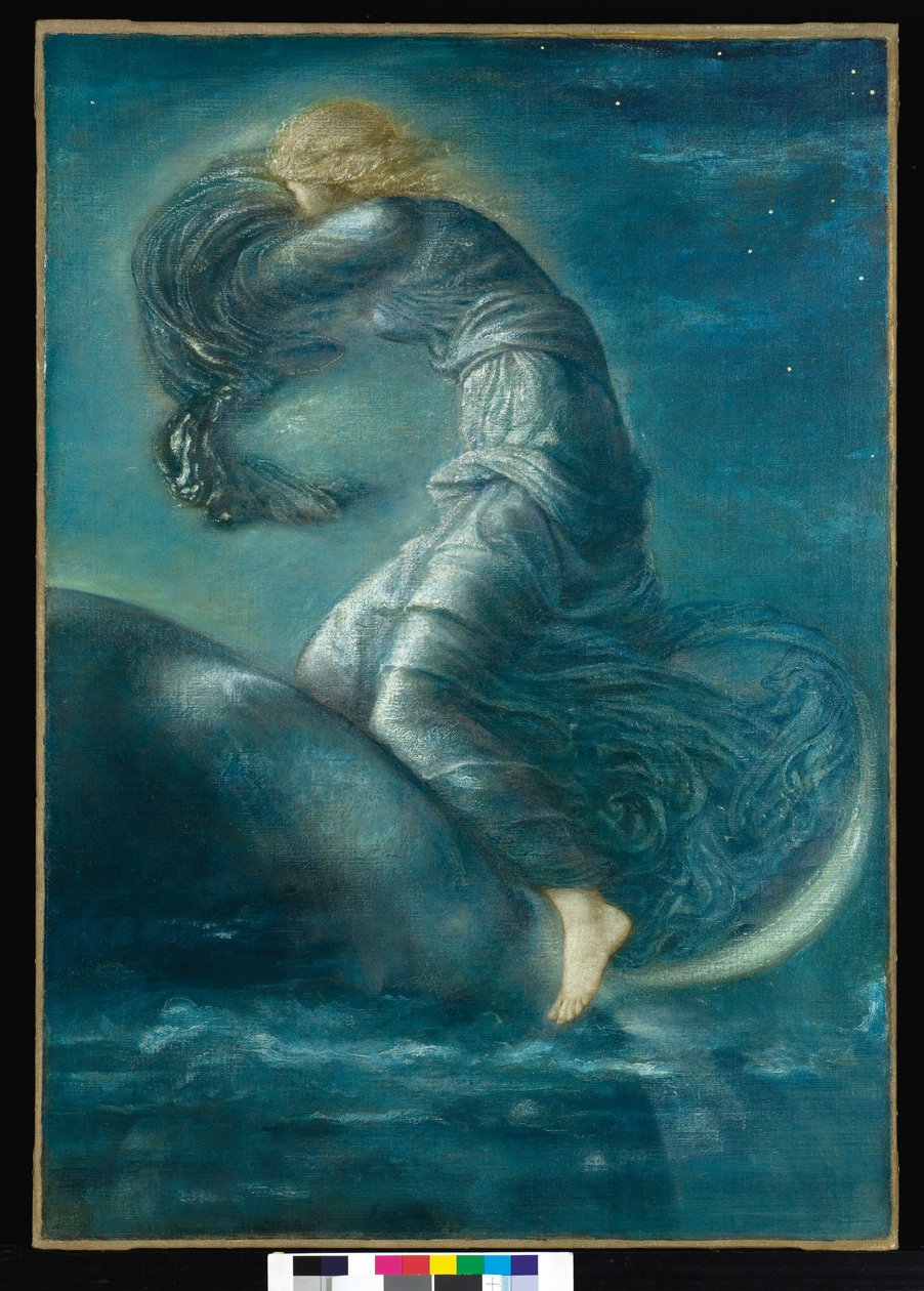 Luna, n. 1872-1875 tekijältä Edward Burne Jones