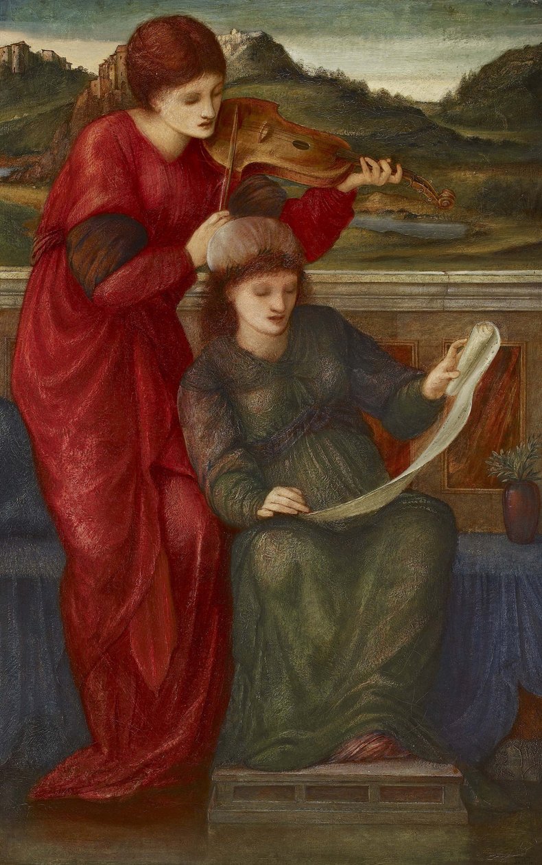 Musiikki, 1877 tekijältä Edward Burne Jones
